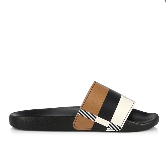 BurberryFurley Check Pool Slides - Picture 2 of 10